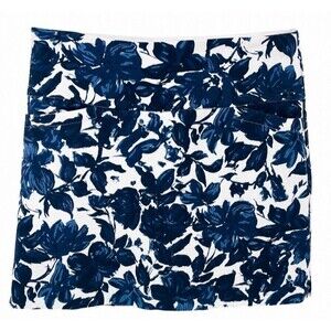 S.C. & Co. Women’s Blue Floral Skort Large Pull On Golf Tennis Athletic  Pockets